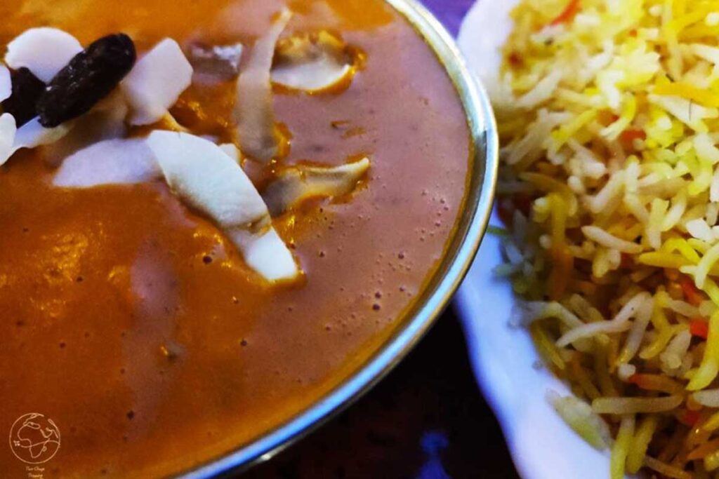Image of a Curry from a restaurant in Malaga Spain