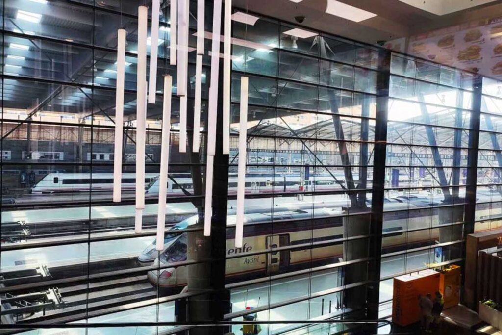Image of Renfe Train in Maria Zambrano Train Station Malaga