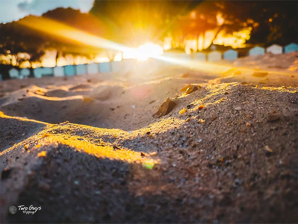 Sunset Mudeford Beach Dorset