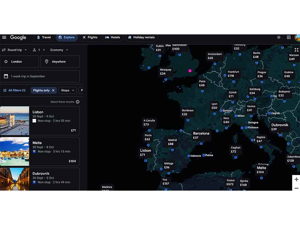 Cheap Flights from UK Google Flights