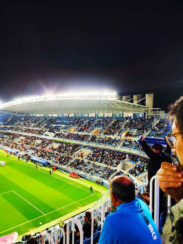 View Inside La Rosaleda Malaga Stadium 