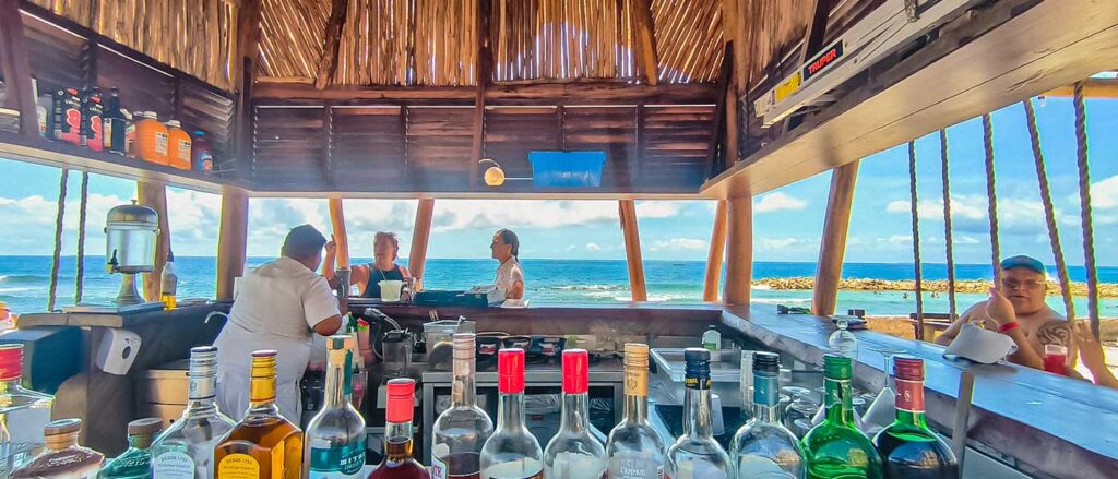 Beach Bar Mexico.