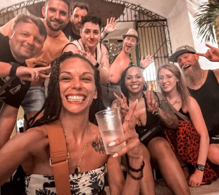 Two Guys Tripping with friends made in Mexico during a holiday