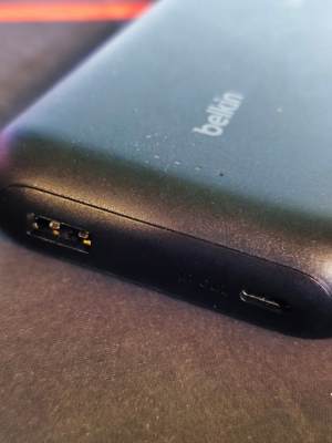 Belkin power bank we use for travel and holidays